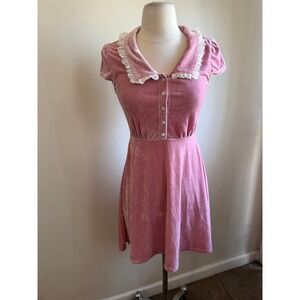 Killstar Everymorning Mini Dress‎ pastel pink cottagecore